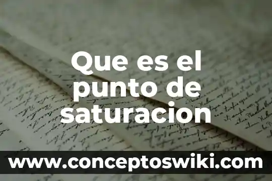 Qué es punto muerto superior de un motor 5 Que es el punto de saturacion