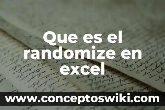 Que es el pivote en excel 3 Que es el randomize en excel