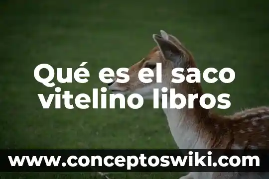 Libros que es cdmx 3 Qué es el saco vitelino libros