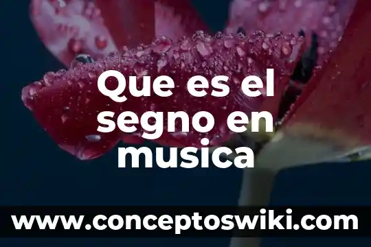 Que es mixtura significado en musica 5 Que es el segno en musica