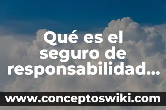 Que es la responsabilidad niños y niñas 4 Qué es el seguro de responsabilidad civil vehicular