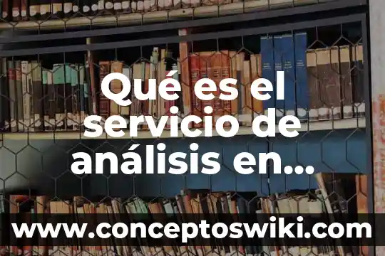 Qué es una abstracción informática 8 Qué es el servicio de análisis en informática