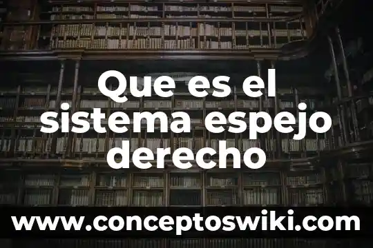 Que es el espejo social 5 Que es el sistema espejo derecho