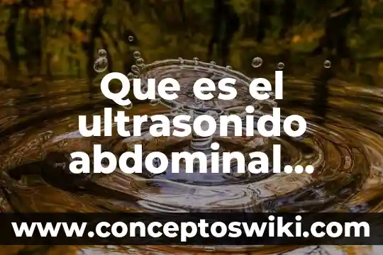 Qué es ultrasonido en tecnología de alimentos 6 Que es el ultrasonido abdominal general femenino