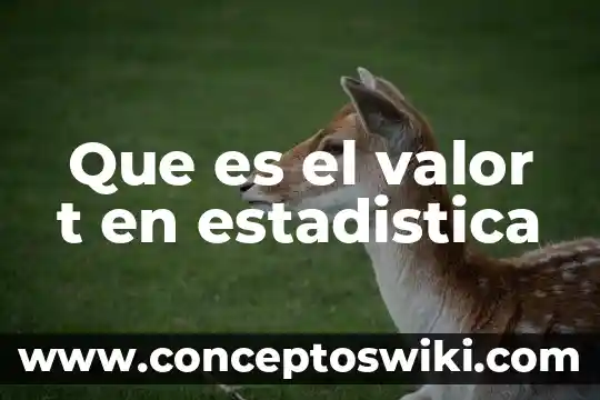 Qué es el valor DMX 512 7 Que es el valor t en estadistica