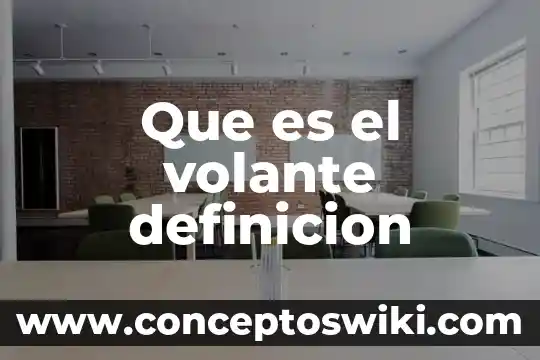 Que es un pámpano definicion 5 Que es el volante definicion