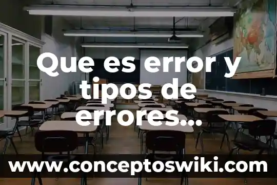 Rango estadistica que es 8 Que es error y tipos de errores estadistica