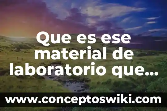Informe de diagnostico de laboratorio que es 6 Que es ese material de laboratorio que parece ina caserola