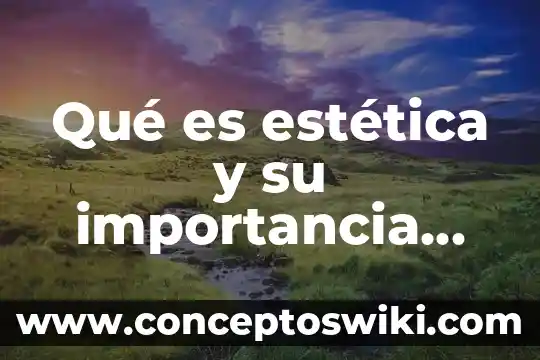 Que es el compuesto organico importancia 7 Qué es estética y su importancia como disciplina filosófica