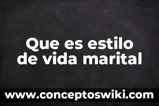 Que es la bebida vuelve a la vida 3 Que es estilo de vida marital