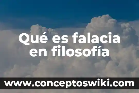 Qué es canon en filosofía 7 Qué es falacia en filosofía