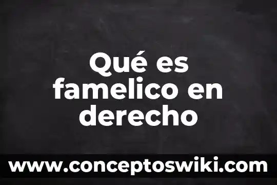 Que es y el que consiste el derecho castense 5 Qué es famelico en derecho