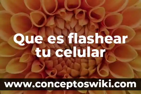 Que es el home en un celular 7 Que es flashear tu celular