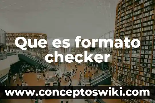 Que es el formato de nombre-verbo 7 Que es formato checker
