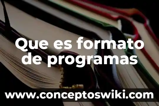 Que es el formato de nombre-verbo 5 Que es formato de programas