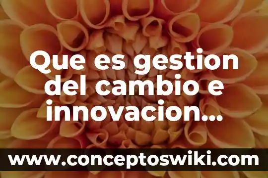Sistema empresarial mexicano que es 8 Que es gestion del cambio e innovacion empresarial