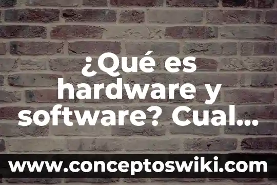 Que es el inkscape del software educativo 8 ¿Qué es hardware y software? Cual es su diferencia