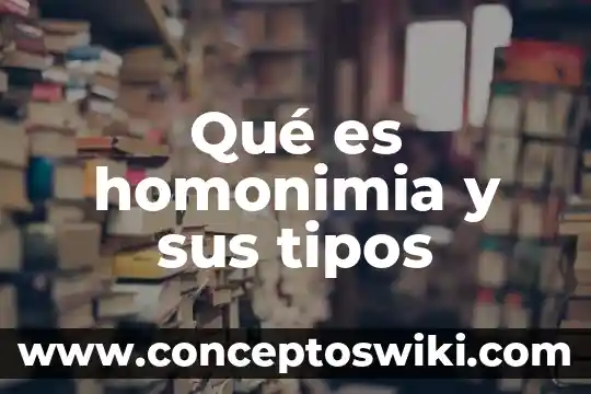 Que es una paremia y sus tipos 4 Qué es homonimia y sus tipos