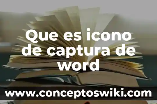 Que es numeracións en word 7 Que es icono de captura de word