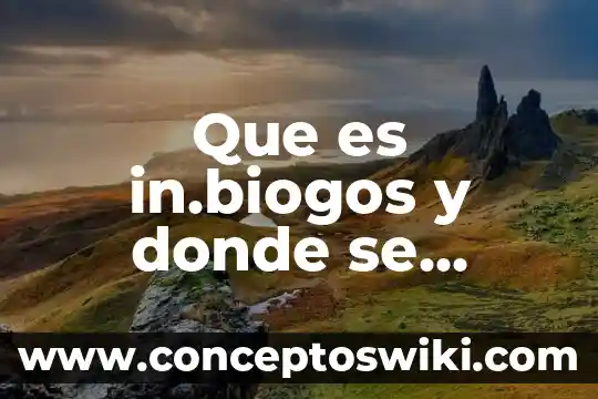 Que es la union que se genera por dos nexos 8 Que es in.biogos y donde se genera