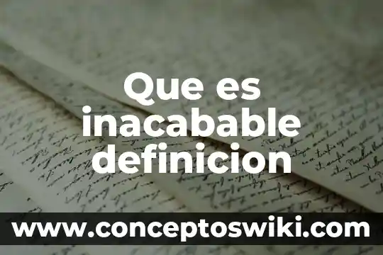 Qué es setos definición 6 Que es inacabable definicion