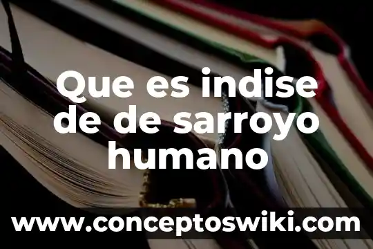 Que es el yeyuno humano 4 Que es indise de de sarroyo humano