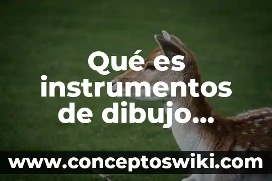 Qué es instrumentos modernos concepto 4 Qué es instrumentos de dibujo conoces