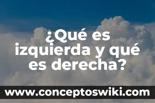 Que es el limite por la derecha 7 ¿Qué es izquierda y qué es derecha?