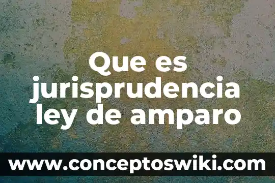 Qué es una jurisprudencia en materia aduanera 7 Que es jurisprudencia ley de amparo