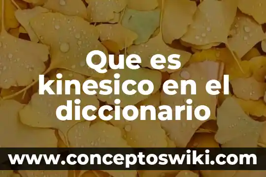 Que es arrollo significado diccionario 7 Que es kinesico en el diccionario
