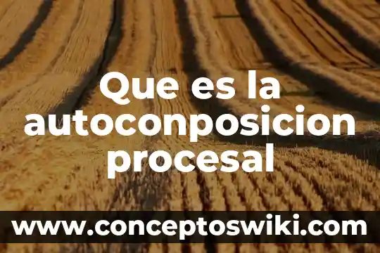 Que es la recusion procesal 5 Que es la autoconposicion procesal