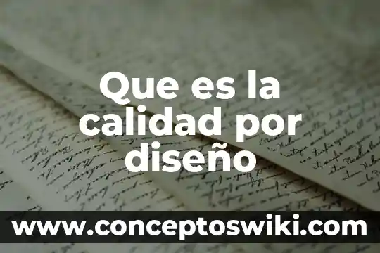 Qué es el diseño de cuadrado greco-latino 8 Que es la calidad por diseño