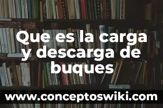 Qué es aduana de carga 3 Que es la carga y descarga de buques