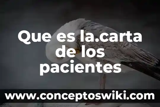 Que es el cabono activado es un compuesto 5 Que es la.carta de los pacientes