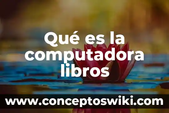 Que es una computadora por autores 4 Qué es la computadora libros