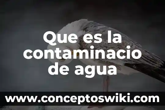 Ultrafiltración en el agua que es 4 Que es la contaminacio de agua