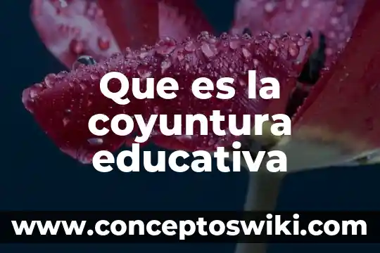 Que es la coyuntura socio economica 3 Que es la coyuntura educativa