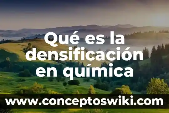 Que es decicion y tipos de decicion 6 Qué es la densificación en química
