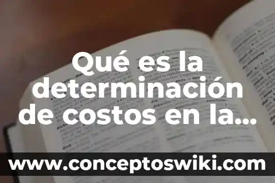 Que es la determinacion de planta en una micro empresa 6 Qué es la determinación de costos en la distribución