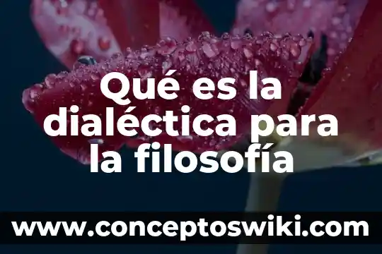 Qué es embelesar en filosofía 6 Qué es la dialéctica para la filosofía