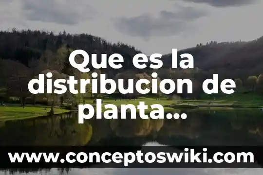 Gerente de planta que es 3 Que es la distribucion de planta almacenes