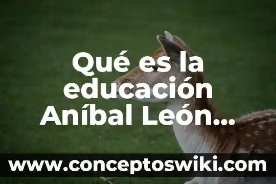 Qué es educación libertaria 4 Qué es la educación Aníbal León resumen