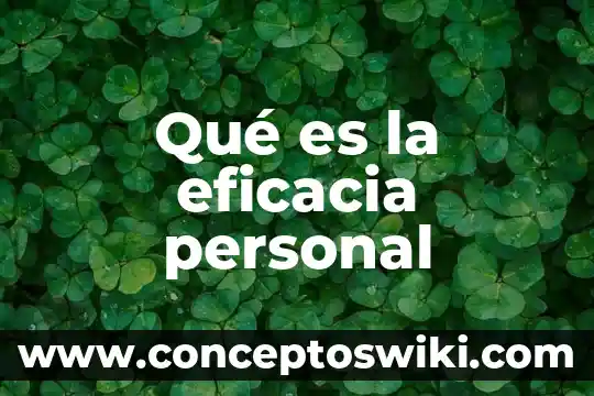Que es ser judío alemán 8 Qué es la eficacia personal