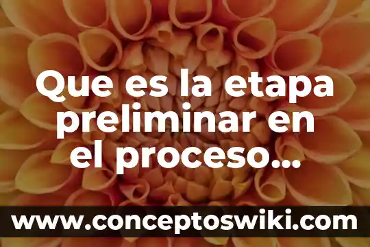 Que es el almacen de productos en proceso 6 Que es la etapa preliminar en el proceso penal mexicano