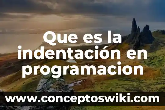 Que es memoria estatica en programacion 6 Que es la indentación en programacion