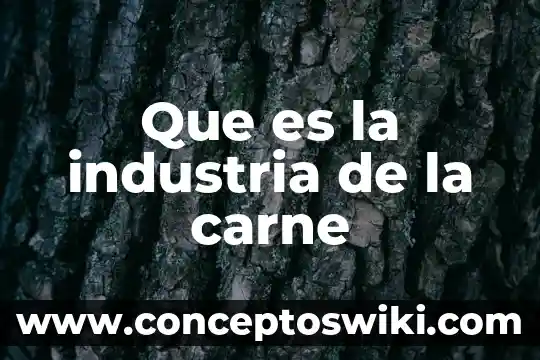 Que es el manejo de materiales en la industria 7 Que es la industria de la carne