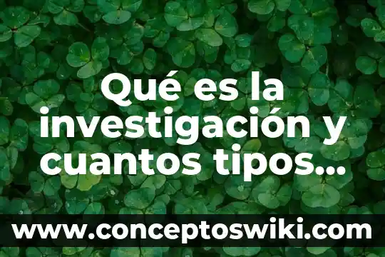 Qué es el encuadre y cuántos tipos existen 8 Qué es la investigación y cuantos tipos hay
