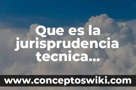 Qué es una jurisprudencia en materia aduanera 3 Que es la jurisprudencia tecnica enciclopedia juridica