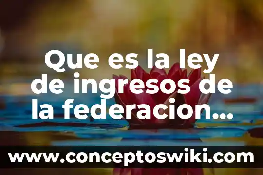 Que es el interes fiscal de la federacion 3 Que es la ley de ingresos de la federacion unm