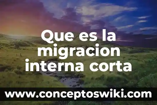Que es la vigorexia definicion corta 3 Que es la migracion interna corta